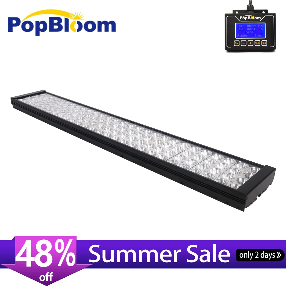 Светодиодный светильник PopBloom для аквариума 90 см пресноводного умный контроллер