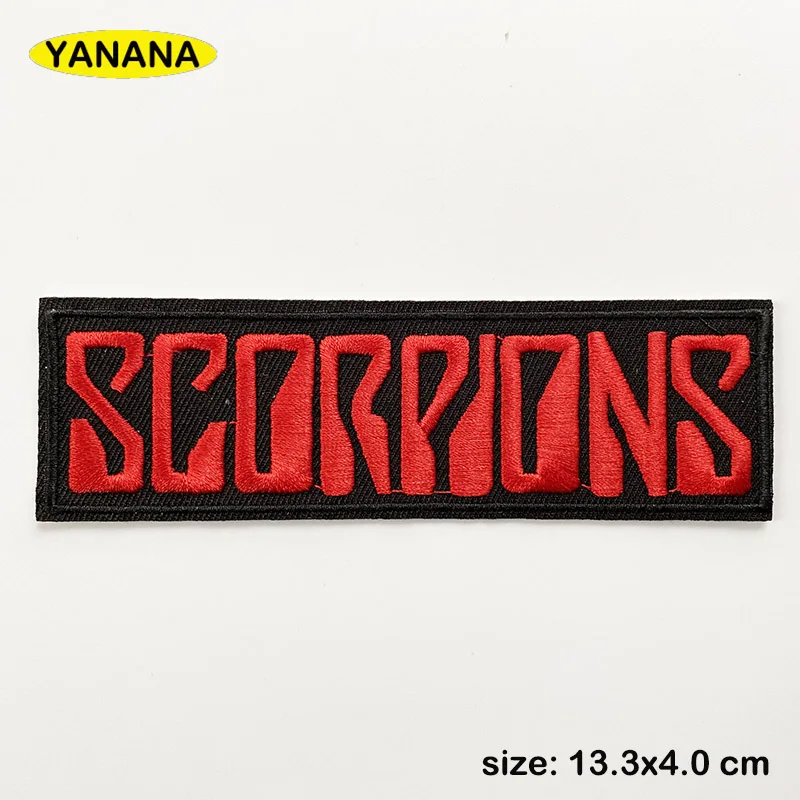 BAND ROCK MUSIC Iron On Patches Cloth Mend Decorate Clothes Apparel Sewing Decoration Applique Badges Heavy Metal 