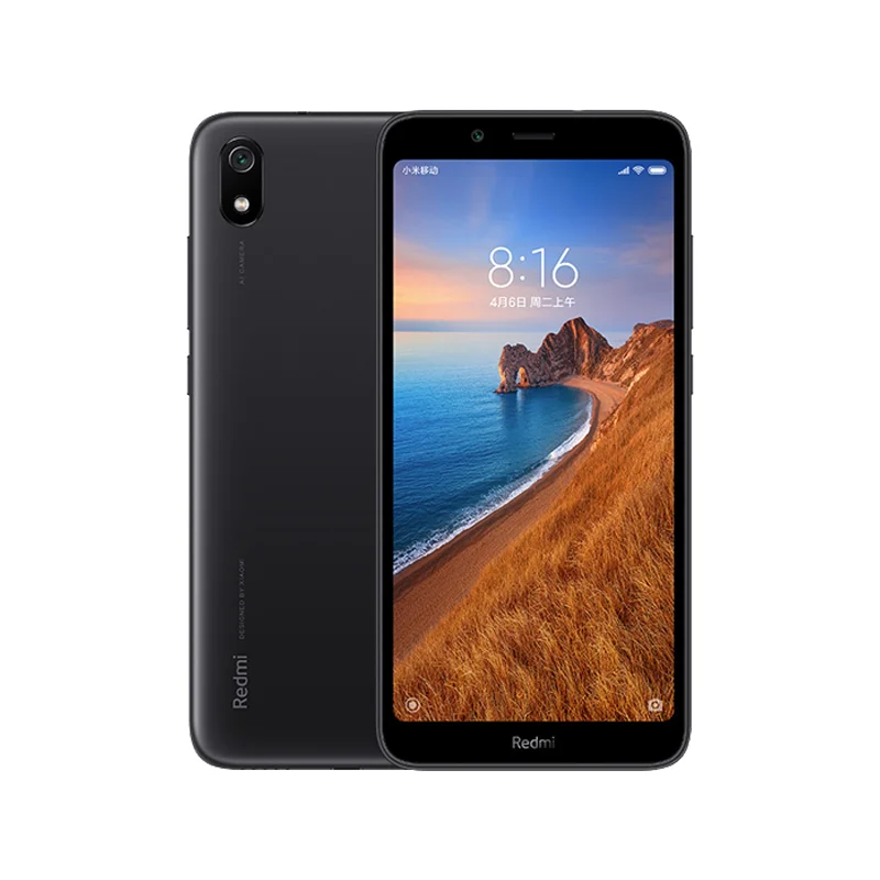 Matte black Глобальная версия Xiaomi Redmi 7A 2 Гб Оперативная память 32GB Встроенная память 5,4" Snapdargon 439 Octa core 4000 мАч Батарея 12MP Камера смартфон - Цвет: Matte black
