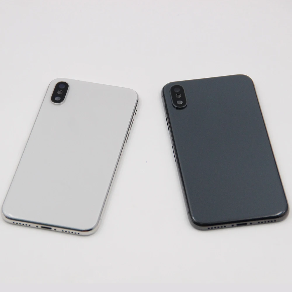 Carcasa de качества ААА+++ para carcasa de от батареи iPhone X carcasa trasera de reemplazo de Marco medio для iPhone X con логотип