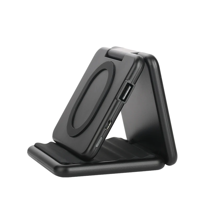 black Qi-сертифицированное зарядное устройство для беспроводного зарядного устройства с подвижной одной катушкой Беспроводное зарядное устройство power Bank для телефона универсальный - Тип штекера: black
