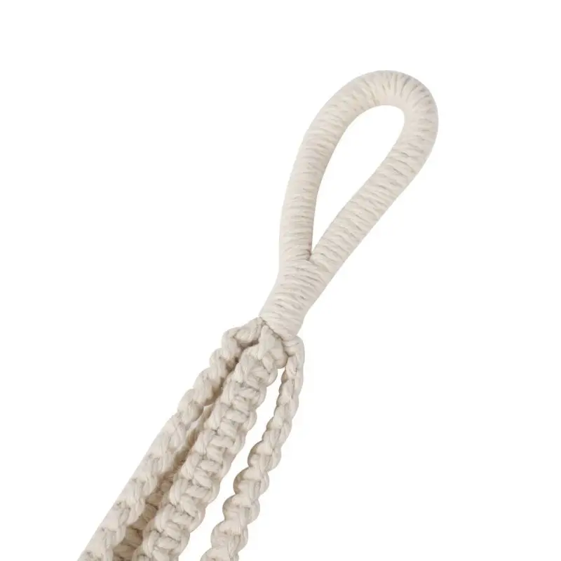 Hand Knitting Natural Fine Cordage Indoor Balcony Garden Decor Flower Pot Pant Hanging Hemp Rope