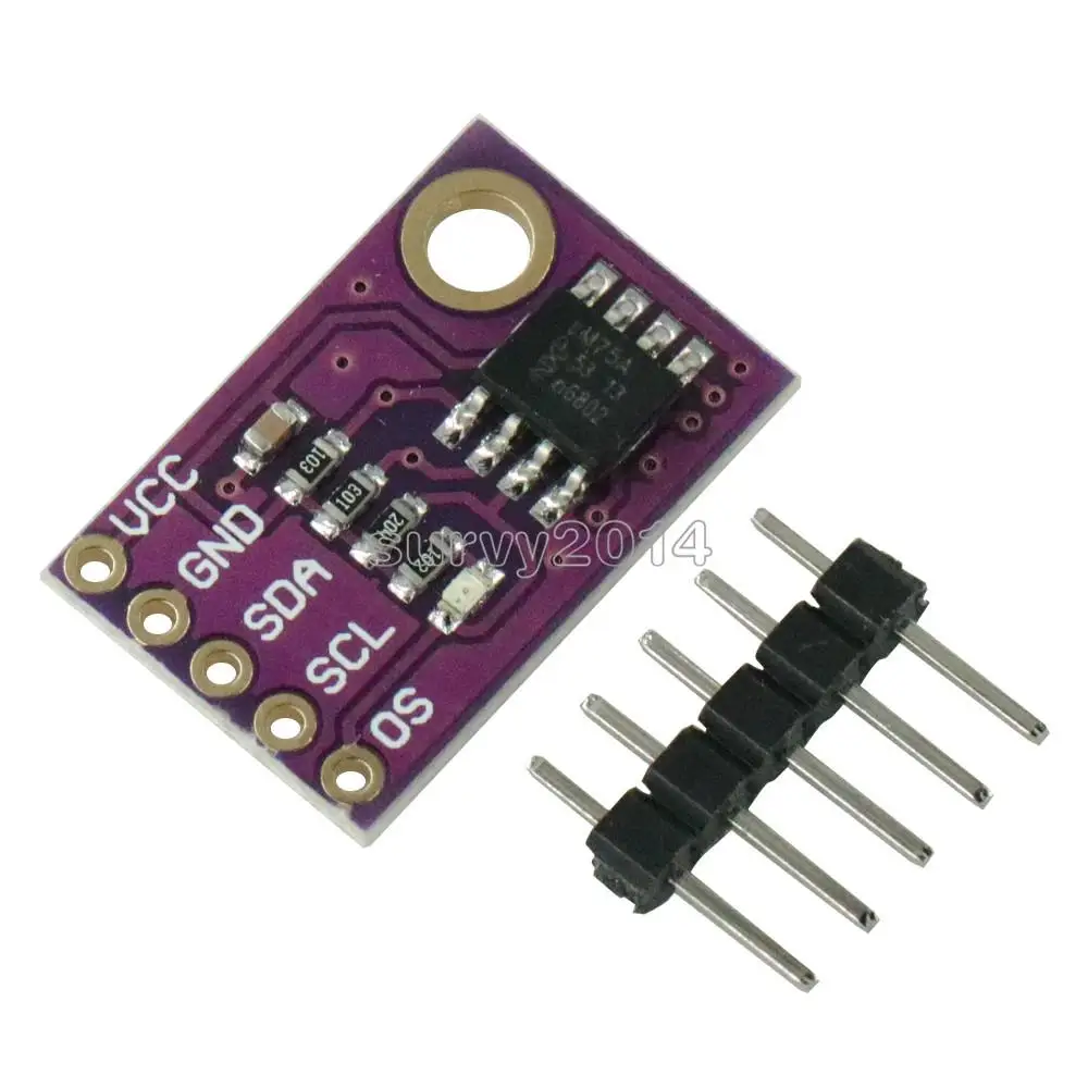 LM75A Temperature Sensor High-speed I2C Interface Development Board Module