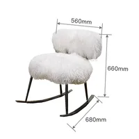 FOSUHOUSE Nordic Ins Wool Living Room Chairs 6