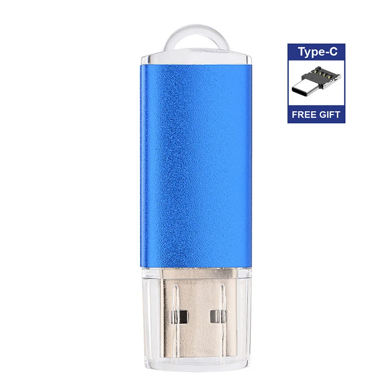 

Gift Type-C adapter Usb Flash Drive 2019 With Fashion Cool Small 32G/64G Usb 2.0 Memory USB Stick U dish Pen Drive