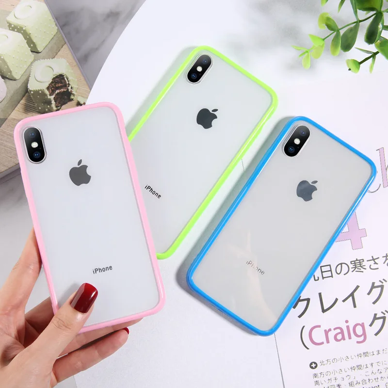 Ottwn Прозрачный ударопрочный чехол для телефона iPhone X XS XR Xs Max мягкий TPU силиконовый