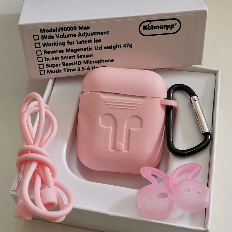With Pink Kits I90000 Max Tws Arie 2 gps беспроводной Bluetooth наушники i90000Max 8D супер бас регулятор громкости наушники PK i50000 i90000 TWS - Цвет: With Pink Kits
