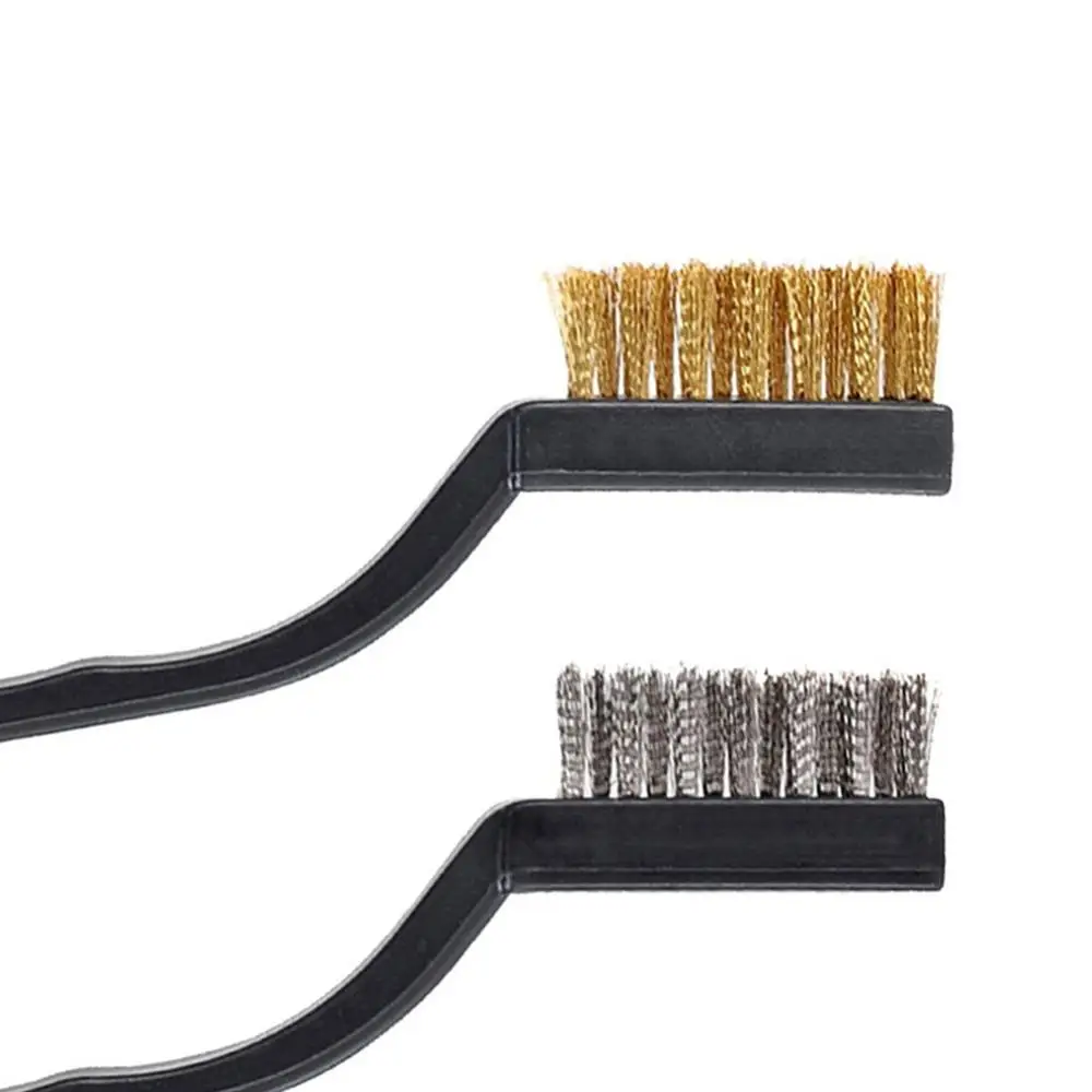 Wire Brush Set Stainless Steel Metal Brass Nylon Cleaning Polishing 12/15PCS