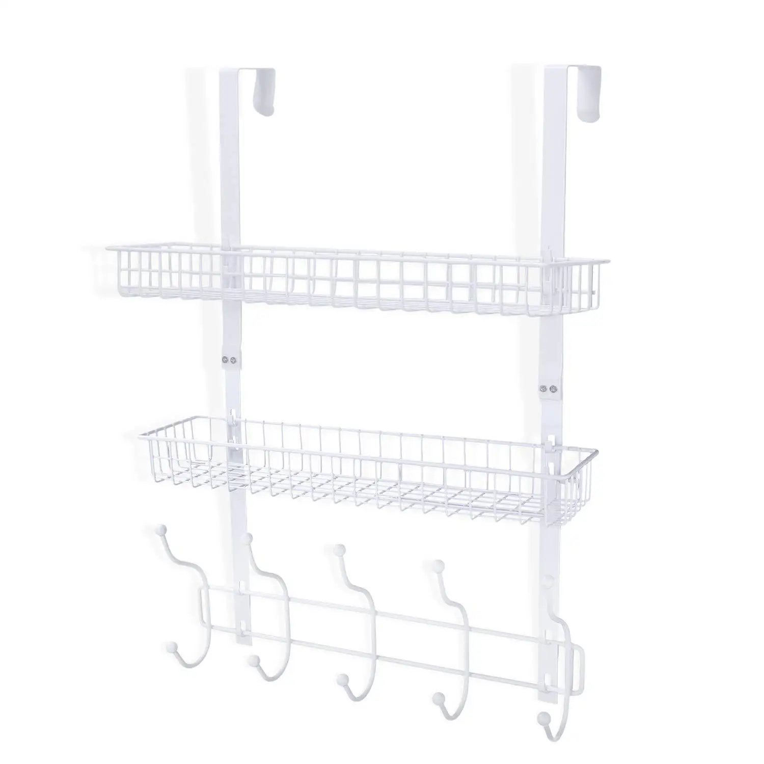 Door Behind The Hook Creative Seamless Hook Wrought Iron Detachable Door Back Free Hanging Clothes Rack Nail-free Door Hanging