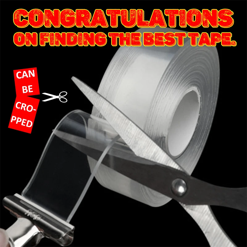 Water Proof 3m Double Sided Tape Face Adhesiva Reusable Transparent Gel Grip Silicone Tape Nano Strong Sticky Acrylic Gekkotape Tape Aliexpress