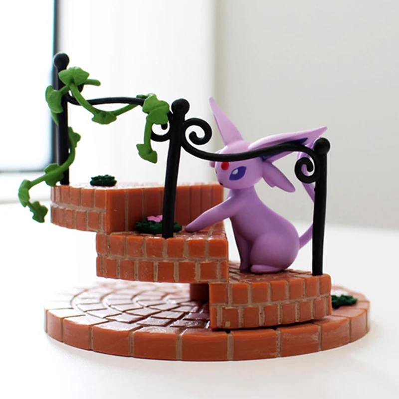 Takara Tomy Иви и Пикачу Piplup clefey Espeon Pokemon спиральная лестница экшн фигурка игрушки-модели Подарочные для детей 6 шт./компл