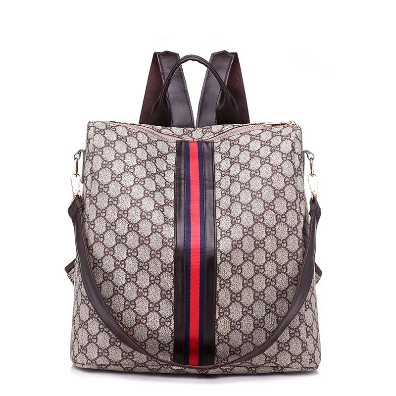 Стиль рюкзак женская сумка модный рюкзак с принтом большой емкости Простой Рюкзак поколение жира