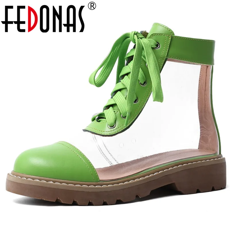 

FEDONAS Winter Popular Pu Leather Genuine Leather Women Ankle Boots Fashion Female Cross Tied Short Boots Night Club Shoes Woman