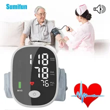 

Arm Voice Sphygmomanometer Home BP Blood Pressure Monitor Automatic Digital Display Cuff Medical Heart Rate Testing Equipment