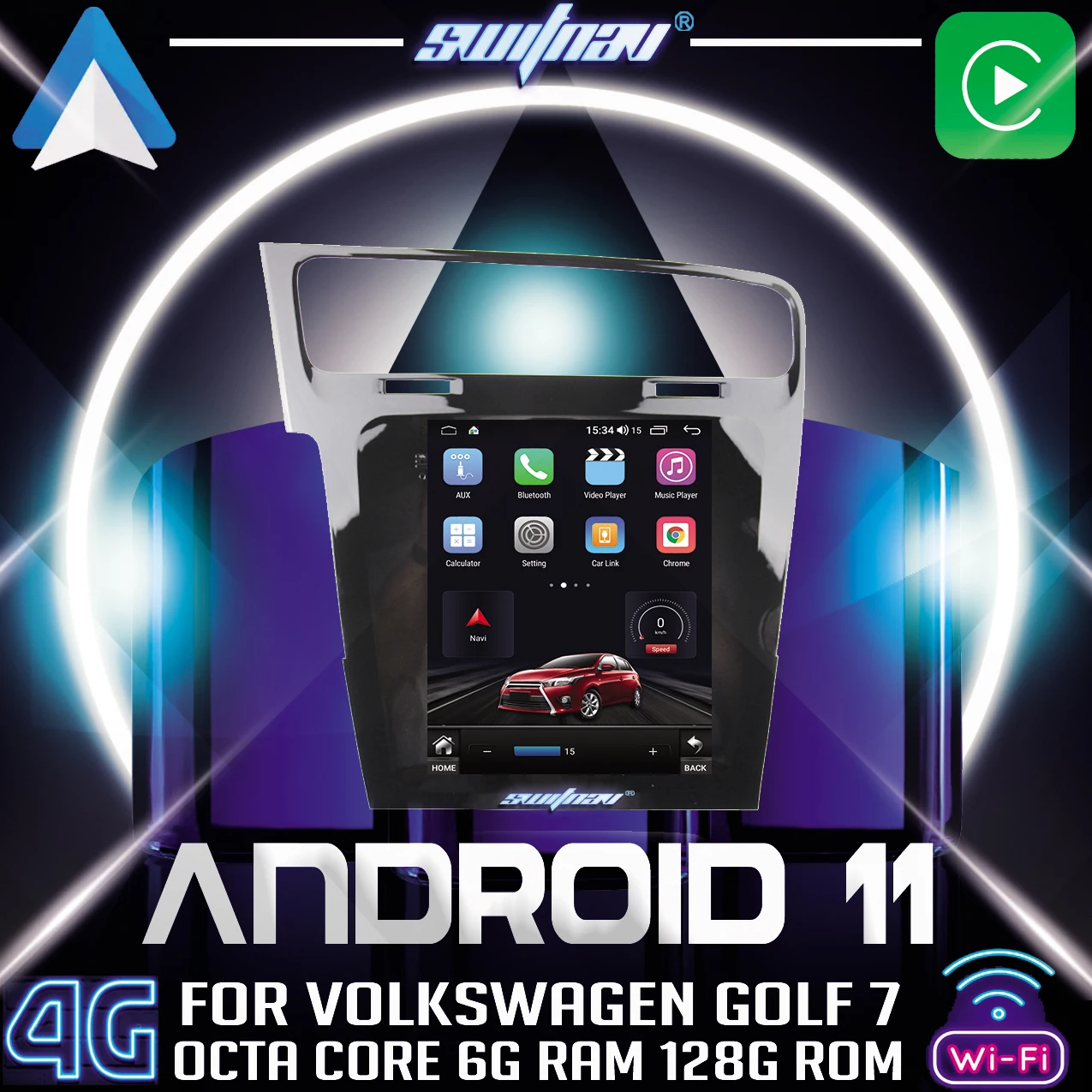 Автомобильный DVD-проигрыватель для Volkswagen Golf 7 2012- 2020 с функцией gps | Автомобили и