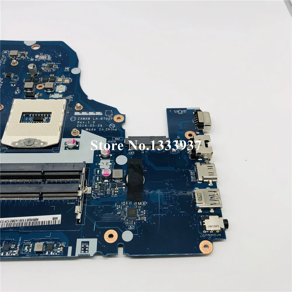 Для acer Aspire E5-572G E5-572 Материнская плата ноутбука Z5WAW LA-B702P GT840M N15S-GT-S-A2 NBMQ011001 материнская плата