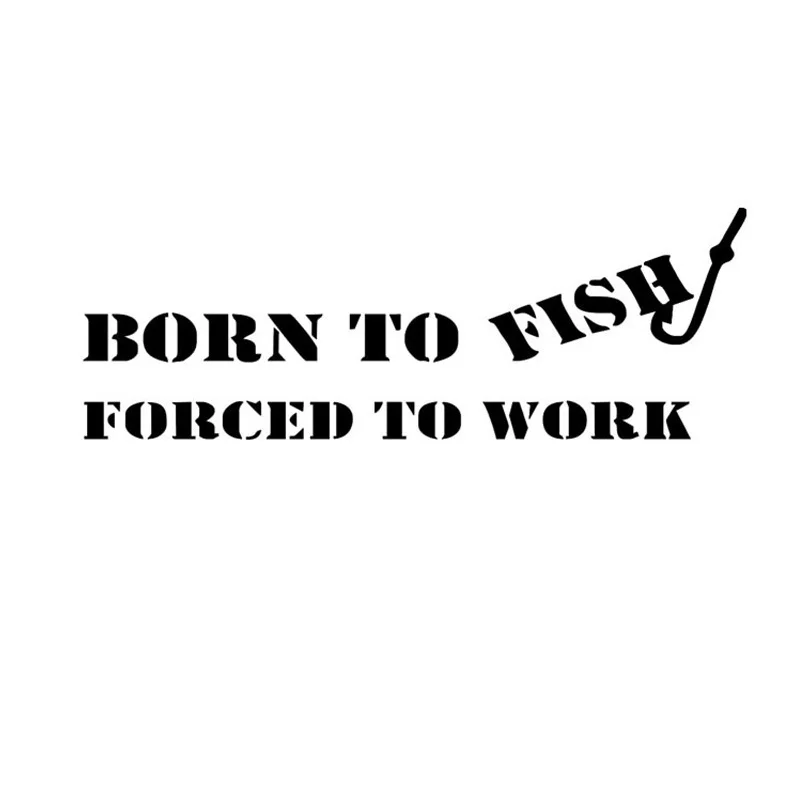 Компьютерный стиль Born to Fish, заставляющий работать на компьютере, Windows Bumpe стикер