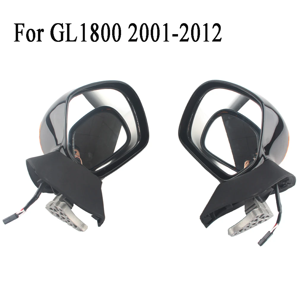 Зеркала заднего вида Интегрированный сигнал поворота для Honda Gold wing GL1800 2001-2010 2011 2012 - Цвет: 2001-2012