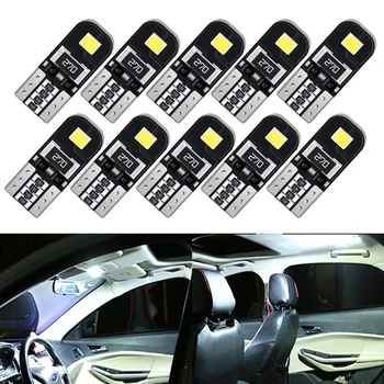 

10Pcs LED T10 W5W Canbus Error Free Signal Lamp Reading Car Interior Light Bulb 168 194 Trunk Light 12V for Mercedes Benz W204