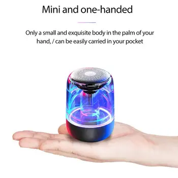 

Bluetooth Speaker Led Portable Mini Wireless Speaker Player USB Radio Music 360 Degree Sound Colum For PC Laptop Mobile Phone
