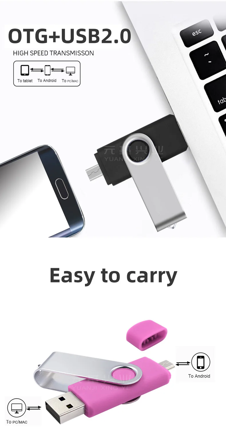 Usb флэш-накопитель Otg 3,0 пользовательский двойной интерфейс для Android и компьютера