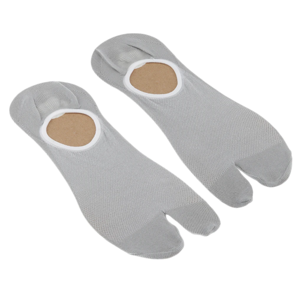 1 Pair Finger Socks Women Sports Socks 2 Fingers Low Cut Cotton Socks Flop Slip