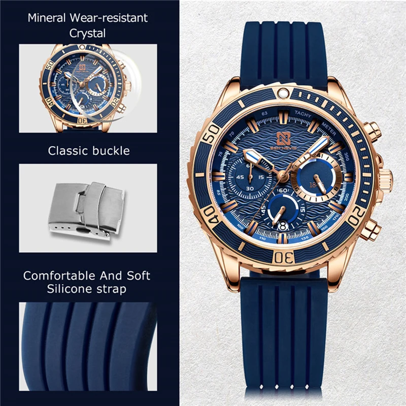Ben Nevis New Fashion Quartz Watch Men Top Brand Sport Mens Watches Military Waterproof Chronograph Clock Relogio Masculino
