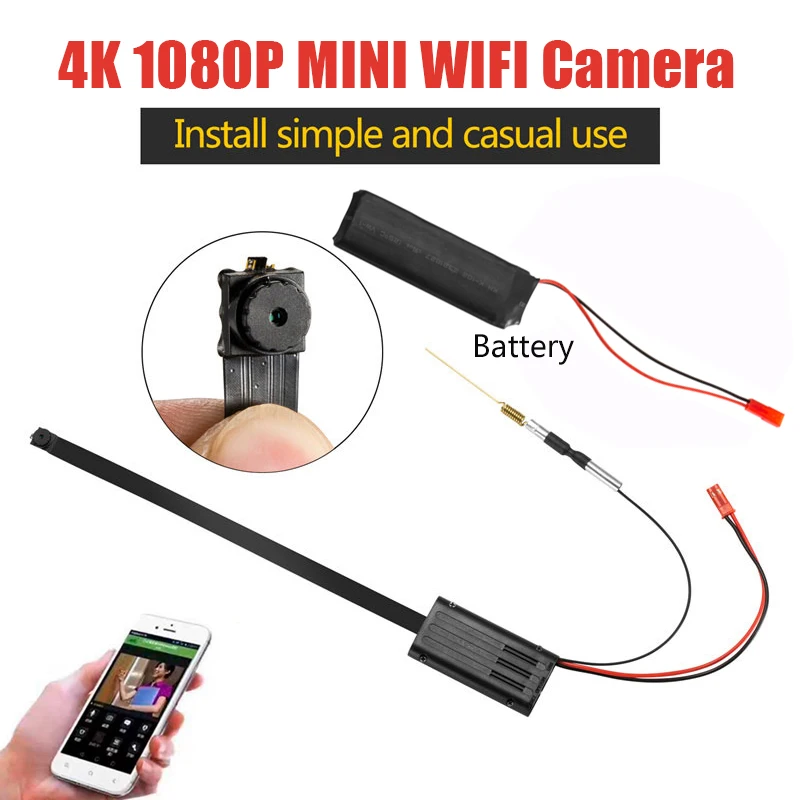 LookCam App Portable 4K WIFI Mini Battery Camera Home Business IP Video