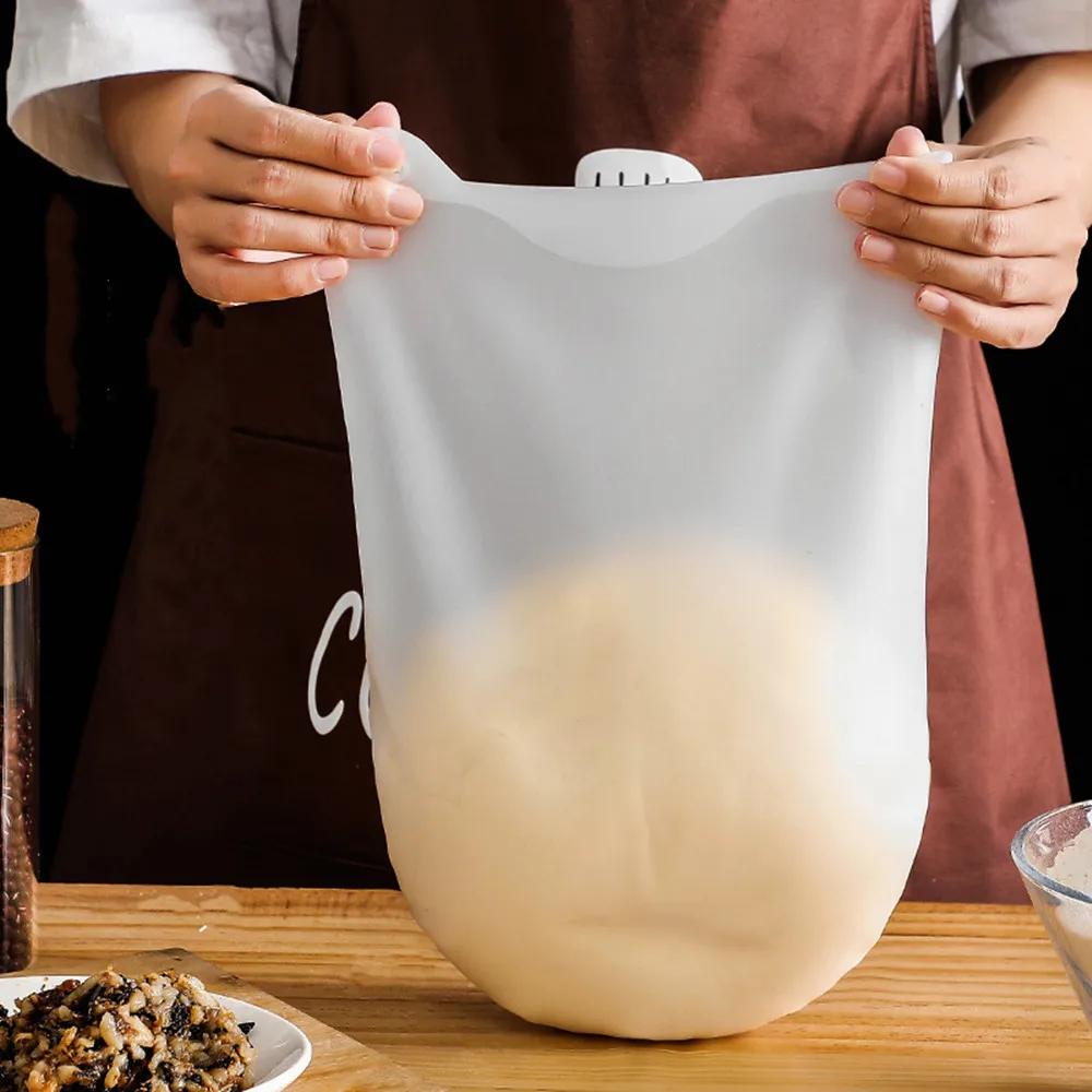 

1PC Cooking Pastry Tools Soft Silicone Preservation Kneading Dough Flour-mixing Bag Kitchen Gadget Accessories
