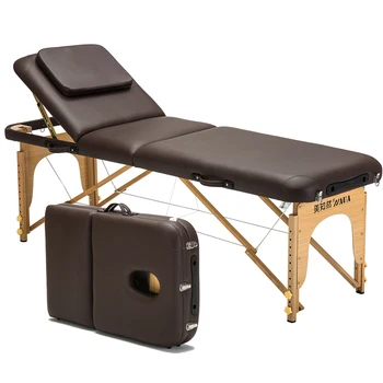 

Foldable Massage Bed Home Portable Massage Physiotherapy Bed Tattoo Tattoo Beauty Bed Solid Wood Portable