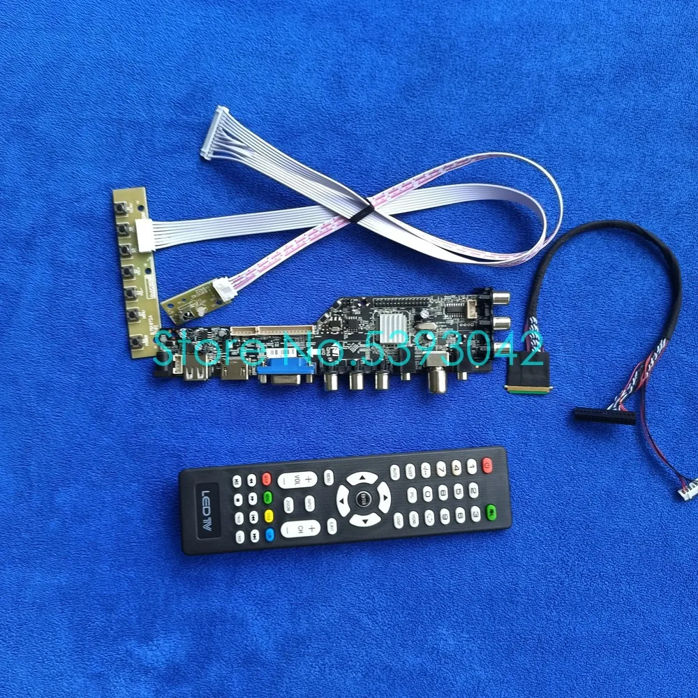 Для N101L6-L01/L02/L03/L05/L06/L0A/L0B/L0C/L0D LVDS 40Pin цифровой 1024*600 USB + AV DVB-T ЖК-панель 3663 комплект