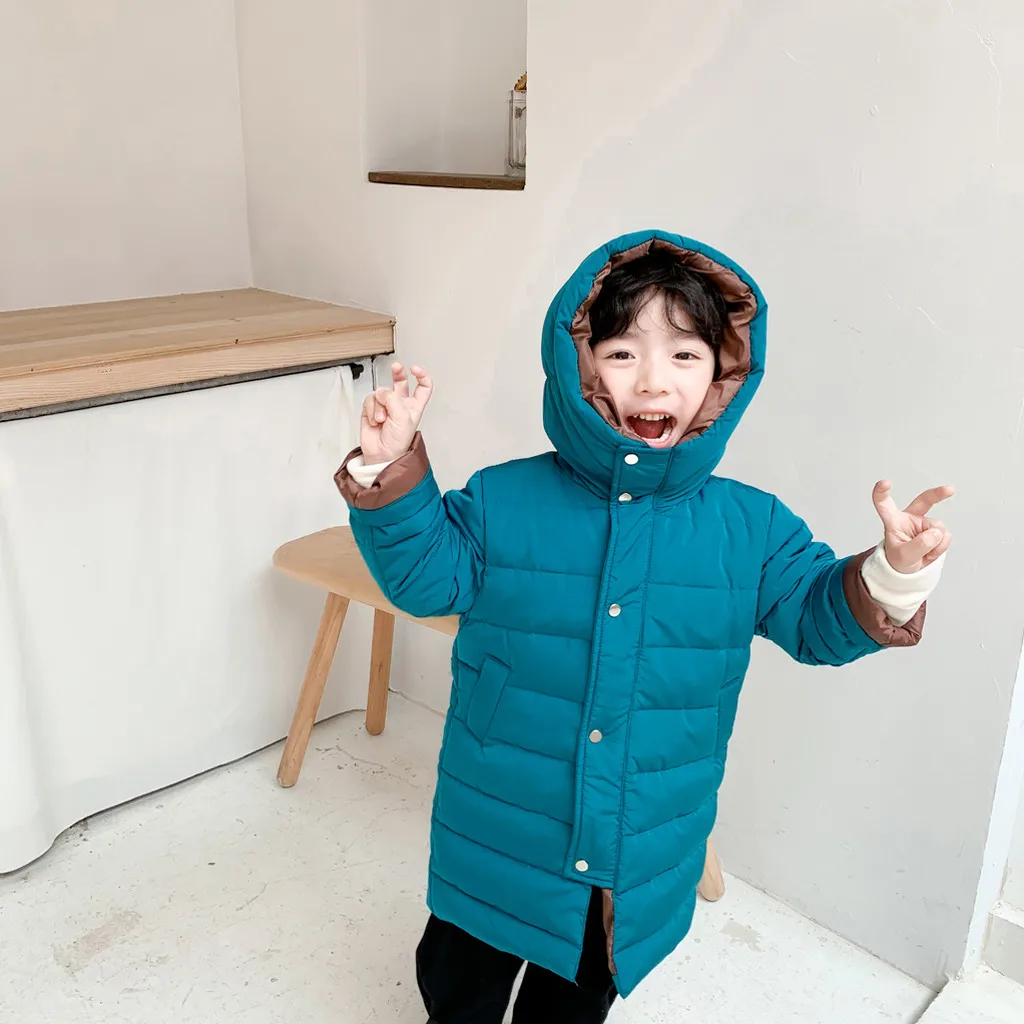 Детские зимние теплые куртки с капюшоном и динозавром для девочек; Верхняя одежда; пальто с длинными рукавами; красивые детские пальто