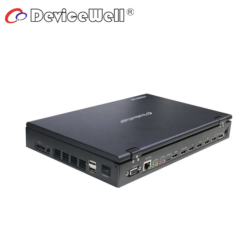 DeviceWell HDS 9125 ó, ޴ 5 ä ġ ȭ , ̺  LCD ÷, 4 HDMI, 1 DP Է , HDS9125