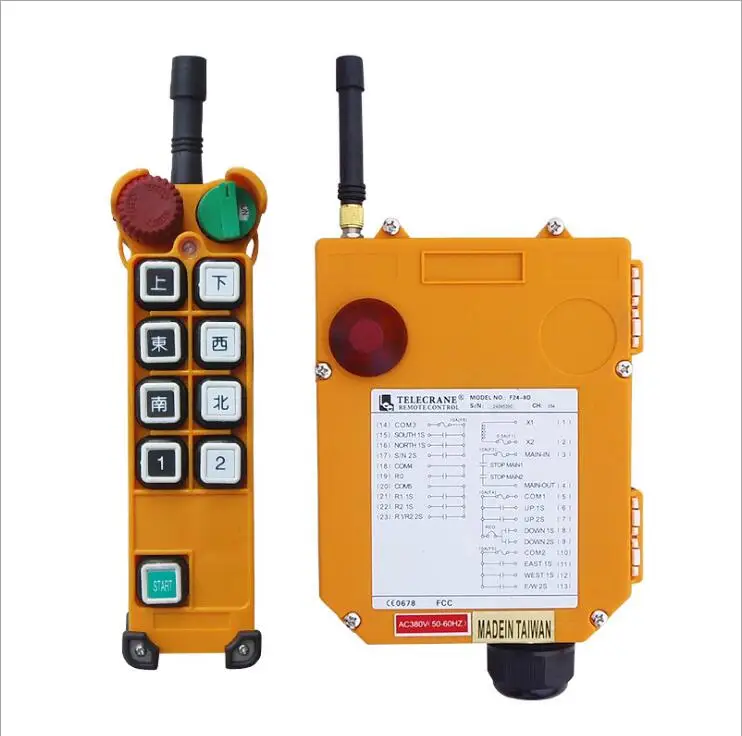 US $345.80 8 Buttons Ship Crane Industrial Radio Remote Control Switch 433MHz