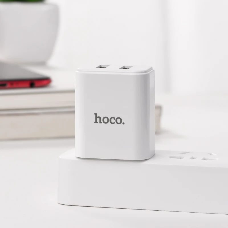 HOCO C62 10 шт./лот 5 в 2.1A USB зарядное устройство для iPhone 11 Xs Max US Plug настенное зарядное устройство адаптер для samsung Xiaomi huawei