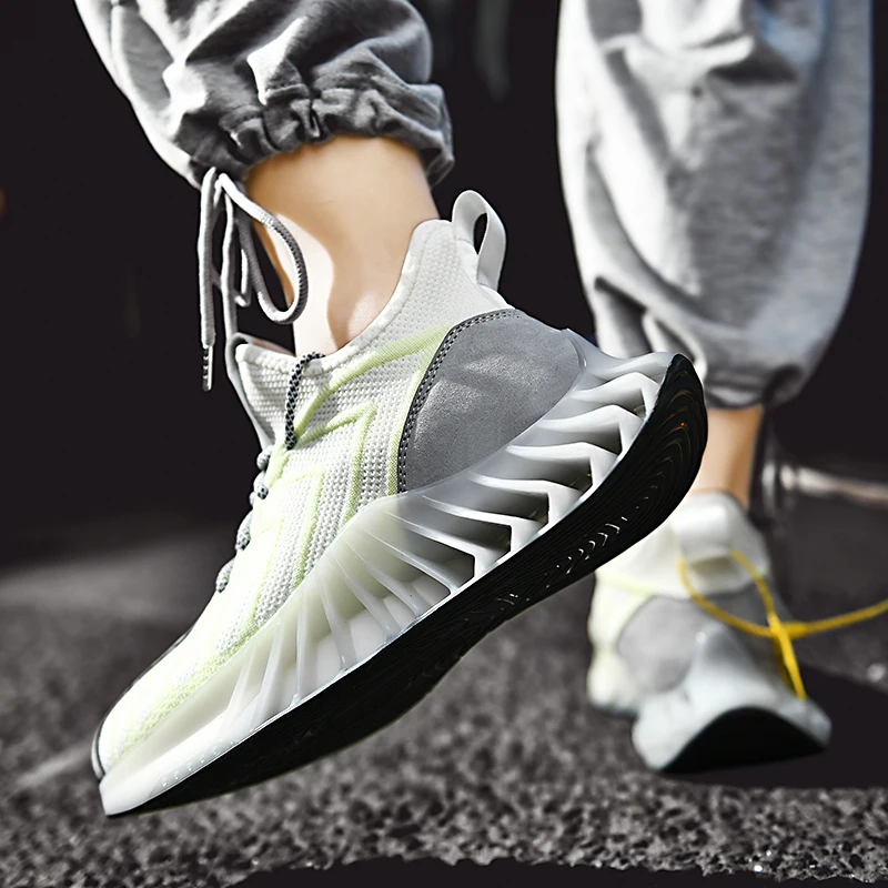 

New Summer Blade Running Shoes Breathable Men Sneakers Antiskid Damping Jogging Shoes Outdoor Training Sports Shoes Zapatillas