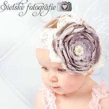 Детская повязка на голову в европейском и американском стиле; кружевная лента для волос с жемчугом; головной убор с перьями; повязка на голову с перламутровым перламутром