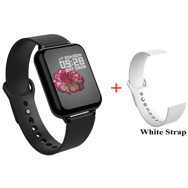 black b add white Смарт-часы Greentiger B57, мужские, IP67, водонепроницаемые, пульсометр, кровяное давление, умный браслет, фитнес-трекер, спортивные Смарт-часы - Цвет: black b add white