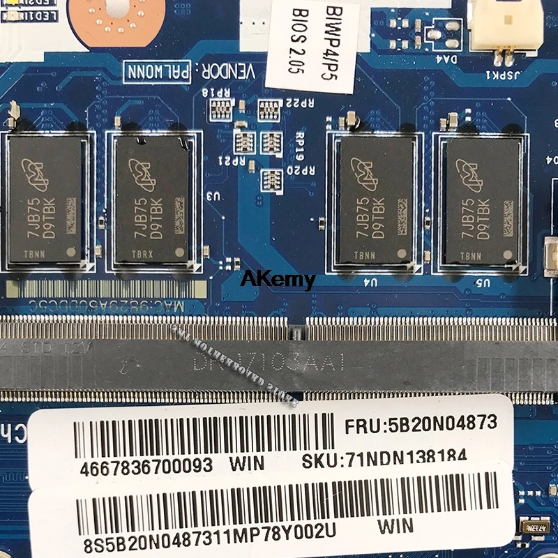 Lenovo 110-15isk LA-D562P Laptop motherboard i7 6498U onboard 4G memory R5 M430 2G test OK Quality