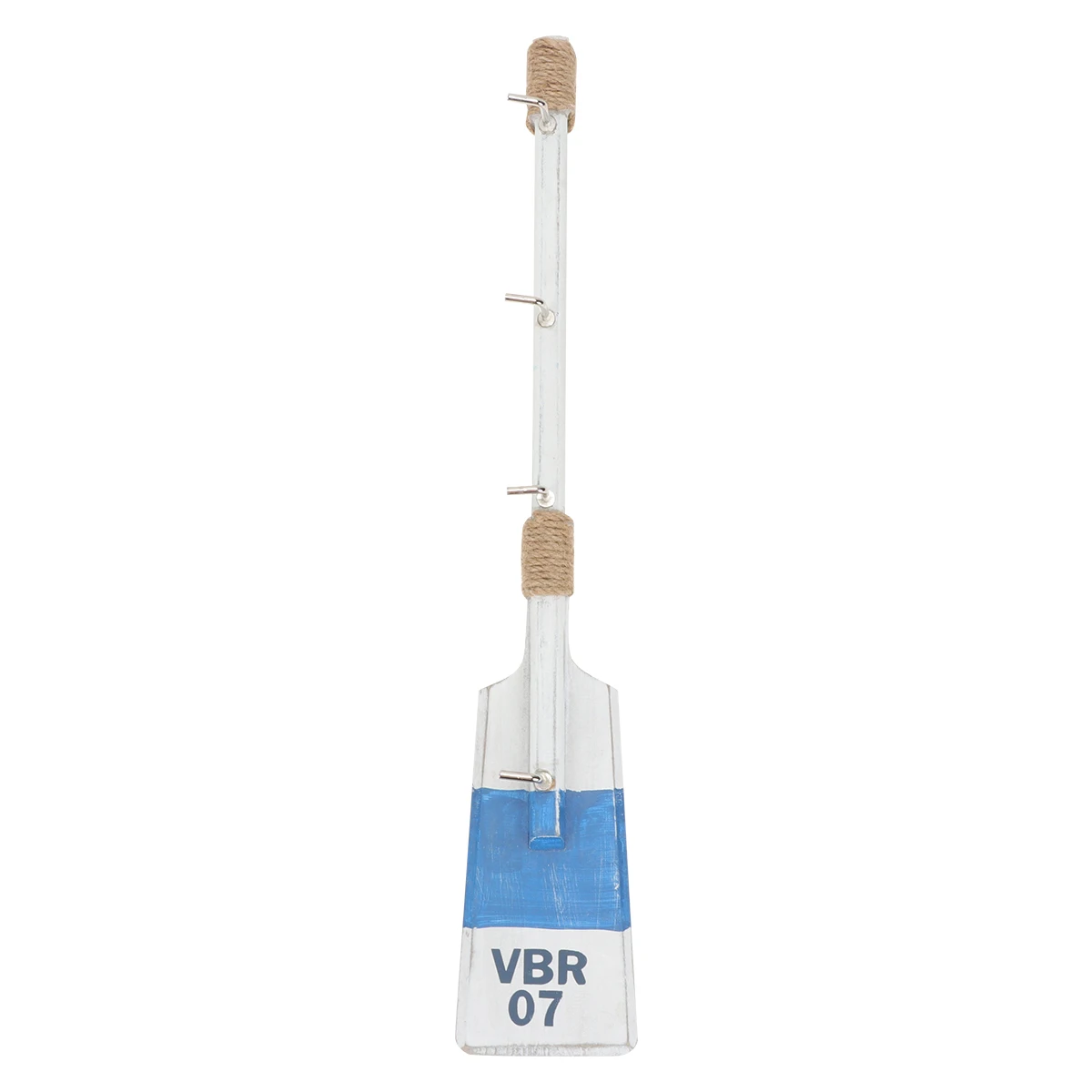 Ganchos de madera de estilo mediterráneo para colgar ropa, decoración con forma de paleta