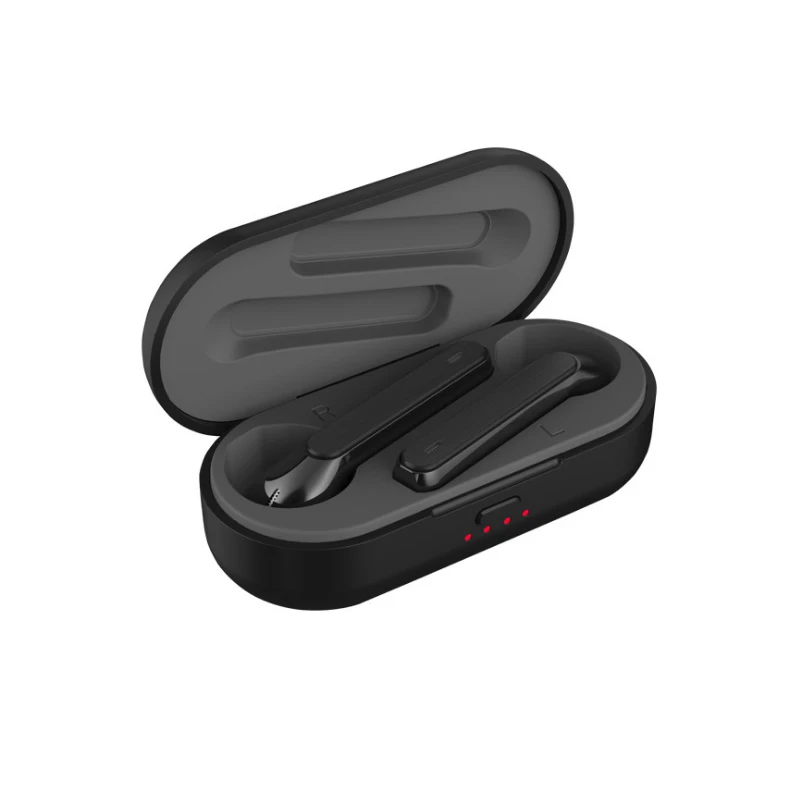 TWS L8 беспроводные наушники Bluetooth 5,0 с сенсорным управлением, половинные наушники-вкладыши 3D Setero Sound для мобильного телефона Xiaomi huawei iPhone - Цвет: Черный