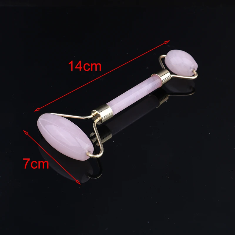 

Rose Quartz Roller Natural Jade Facial Massage Roller Stone Skin Massage Beauty Care Tool Slimming Face Massager Lifting Tool