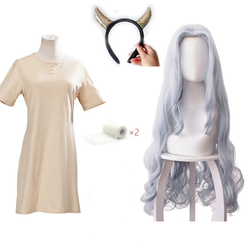 Anime Boku no My Hero Academia Eri Cosplay Costume Wigs Horn Halloween Costumes Long Dresses Clothes For Women | Тематическая