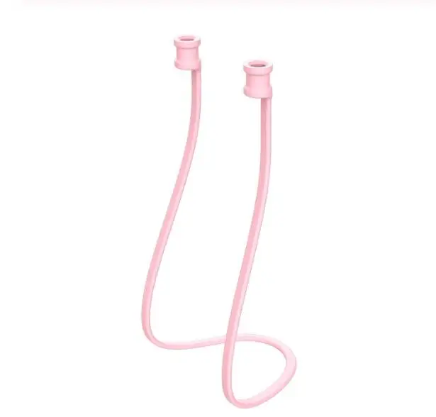 Pink Для Honor FlyPods Pro ремешок для наушников силиконовый анти-потерянный ремешок кабельный разъем шнур Спортивная Шейная гарнитура для huawei FreeBuds 2 Pro - Цвет: Pink