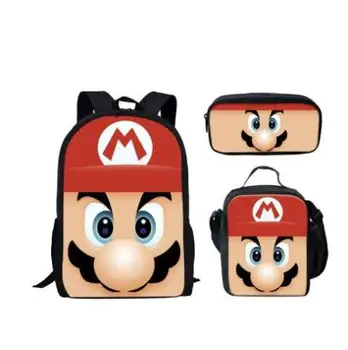 

Japanese Anime /Super Mario Bros Girl Boy Schoolbag Children Bookbag 3D Print Kid Set Mochila Backpack Shoulder Bags