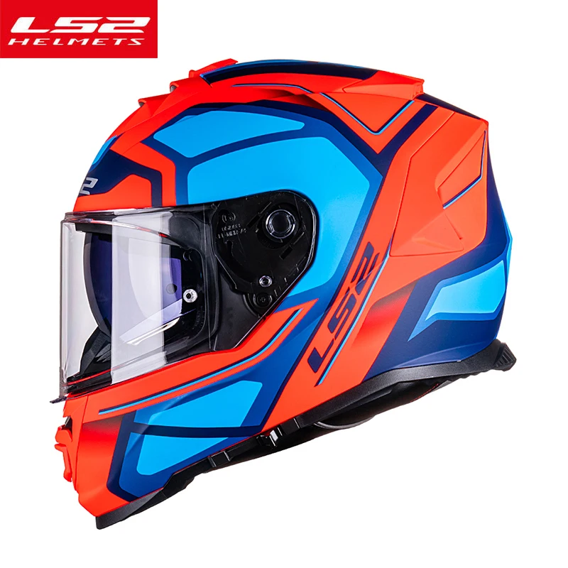 US $141.51 LS2 FF800 STORM Highstrength KPA Shell  Full Face Motorcycle Helmet With Dual Lens Casto motor Man Women Without  Antifog Film