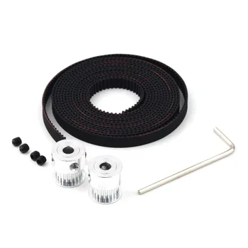 

RepRap 2x GT2 20T 5mm Bore Pulleys & 2M Timing Belt Set for 3D printer Prusa 2019