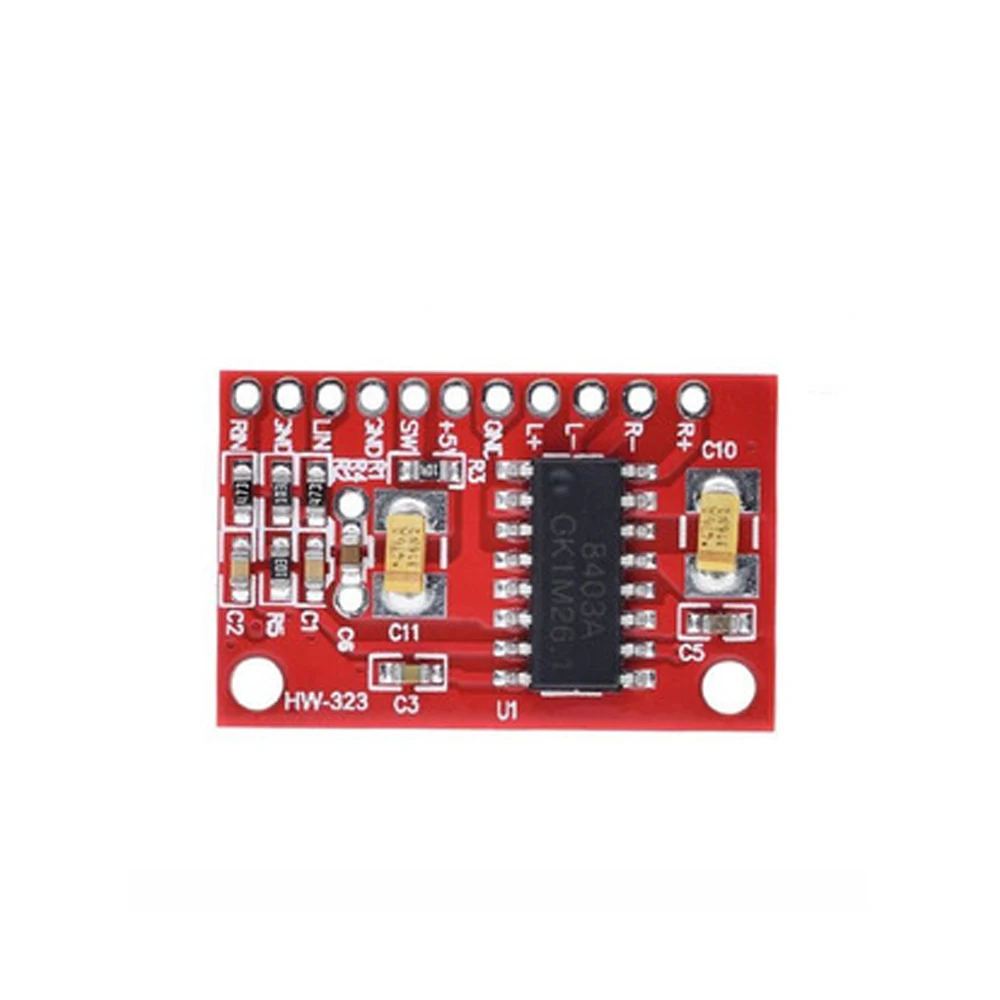

PAM8403 Module Digital Power Amplifier Board Miniature Class D Power Amplifier Board 2 * 3 W High 2.5 ~ 5 v USB Power Supply