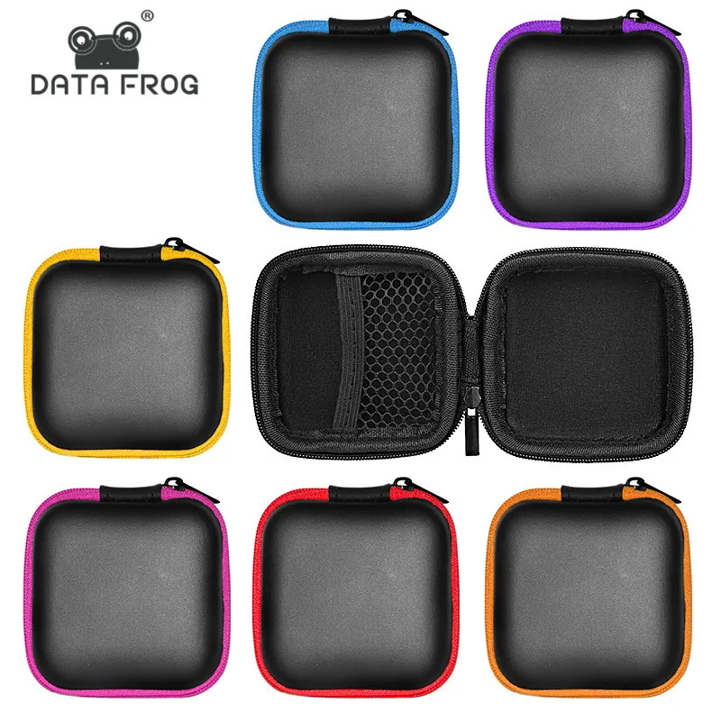 Портативный чехол DATA FROG для наушников сумка хранения SD TF карт USB Flash аксессуары