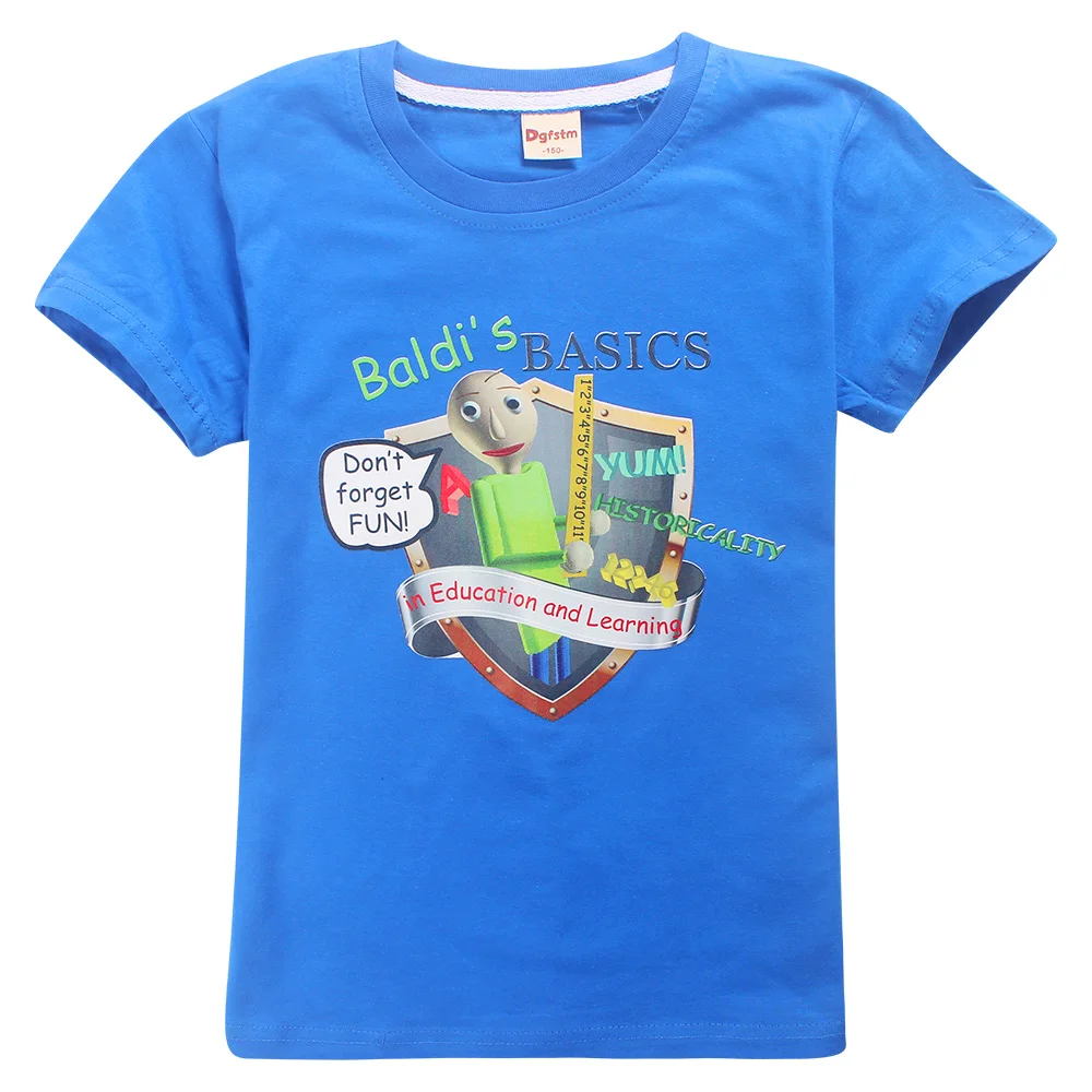 T8426-blue Новые толстовки Baldi's Basics детские футболки топы, спортивная одежда для маленьких мальчиков худи для мальчиков и девочек, Baldis basics, футболка, одежда - Цвет: T8426-blue
